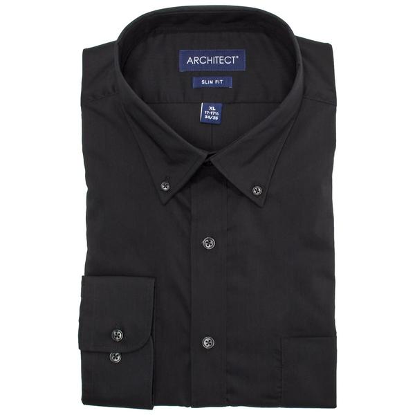 Mens Architect(R) Performance Slim Fit Dress Shirt - Black