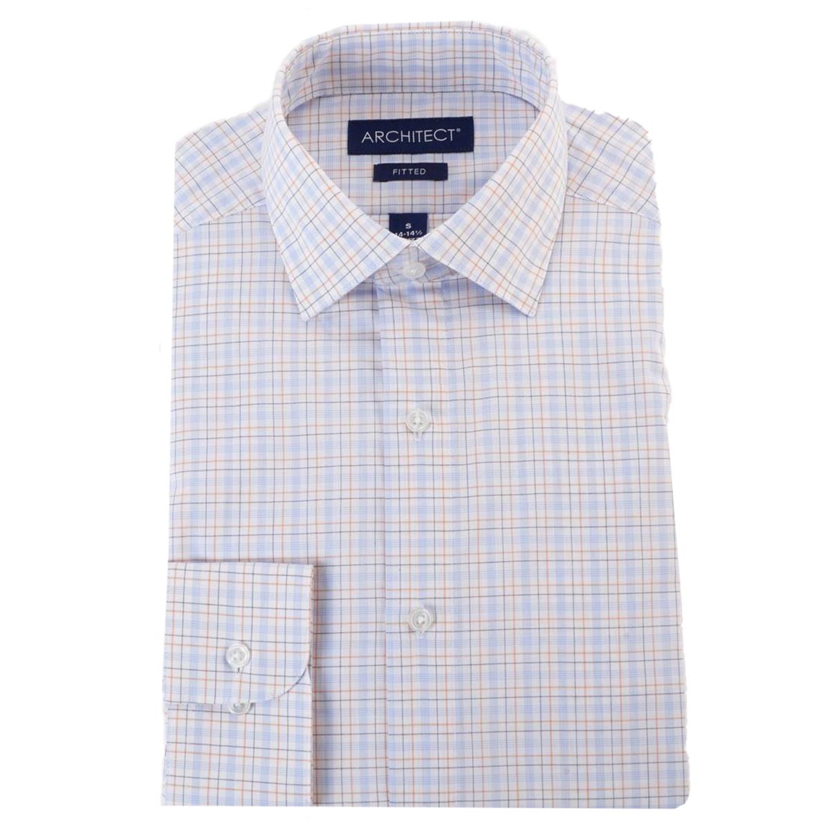 Mens Architect(R) High Performance Fittted Plaid Dress Shirt