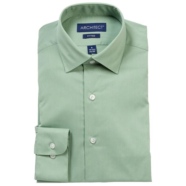 Mens Architect(R) High Performance Fitted Dress Shirt - Peppermint