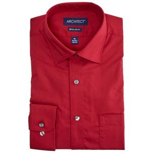 Mens Architect(R) Performance Regular Fit Dress Shirt - Maple