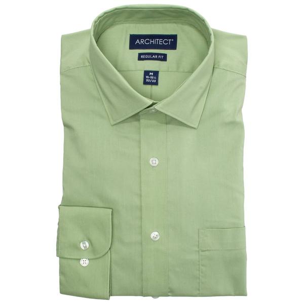 Mens Architect(R) Performance Regular Fit Dress Shirt - Asparagus