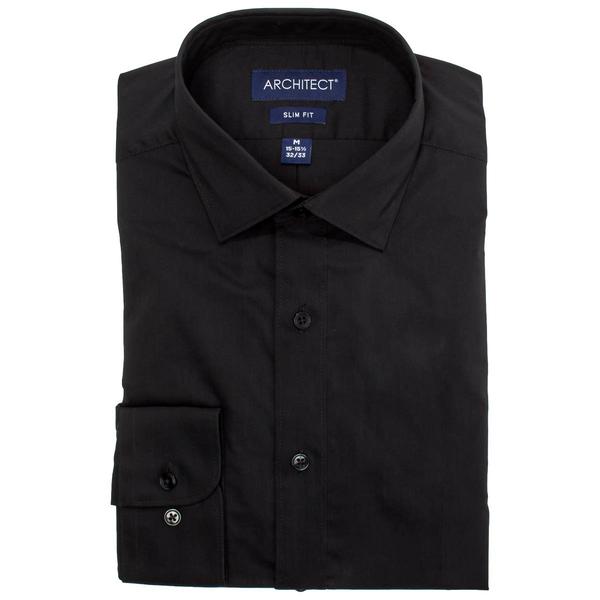 Mens Architect(R) Performance Slim Fit Dress Shirt - Black