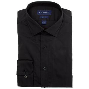 Mens Architect(R) Performance Slim Fit Dress Shirt - Black