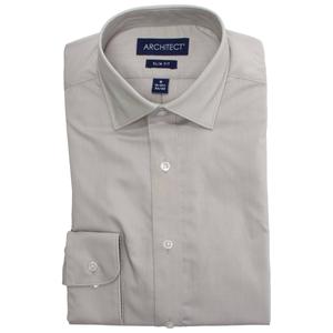 Mens Architect(R) Performance Slim Fit Grey Dawn Dress Shirt