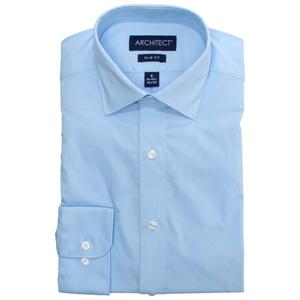Mens Architect(R) Performance Slim Fit Dress Shirt - Light Blue alternate view