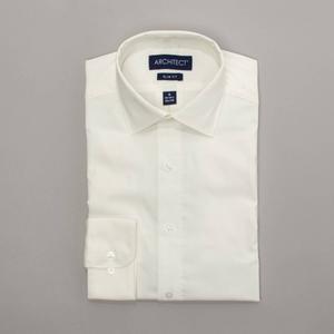 Mens Architect(R) Performance Slim Fit Dress Shirt - Vanilla Ice