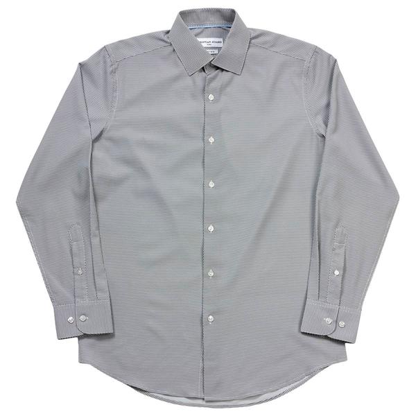 Mens Christian Aujard Fitted Dress Shirt - White/Black