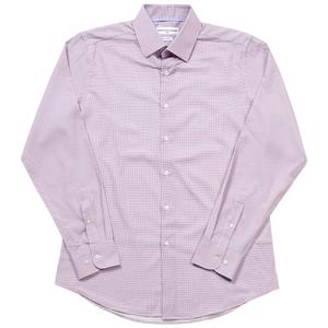Mens Christian Aujard Long Sleeve Fitted Dress Shirt - Purple