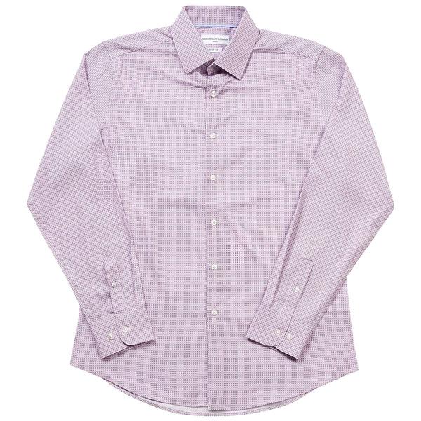 Mens Christian Aujard Long Sleeve Fitted Dress Shirt - Purple