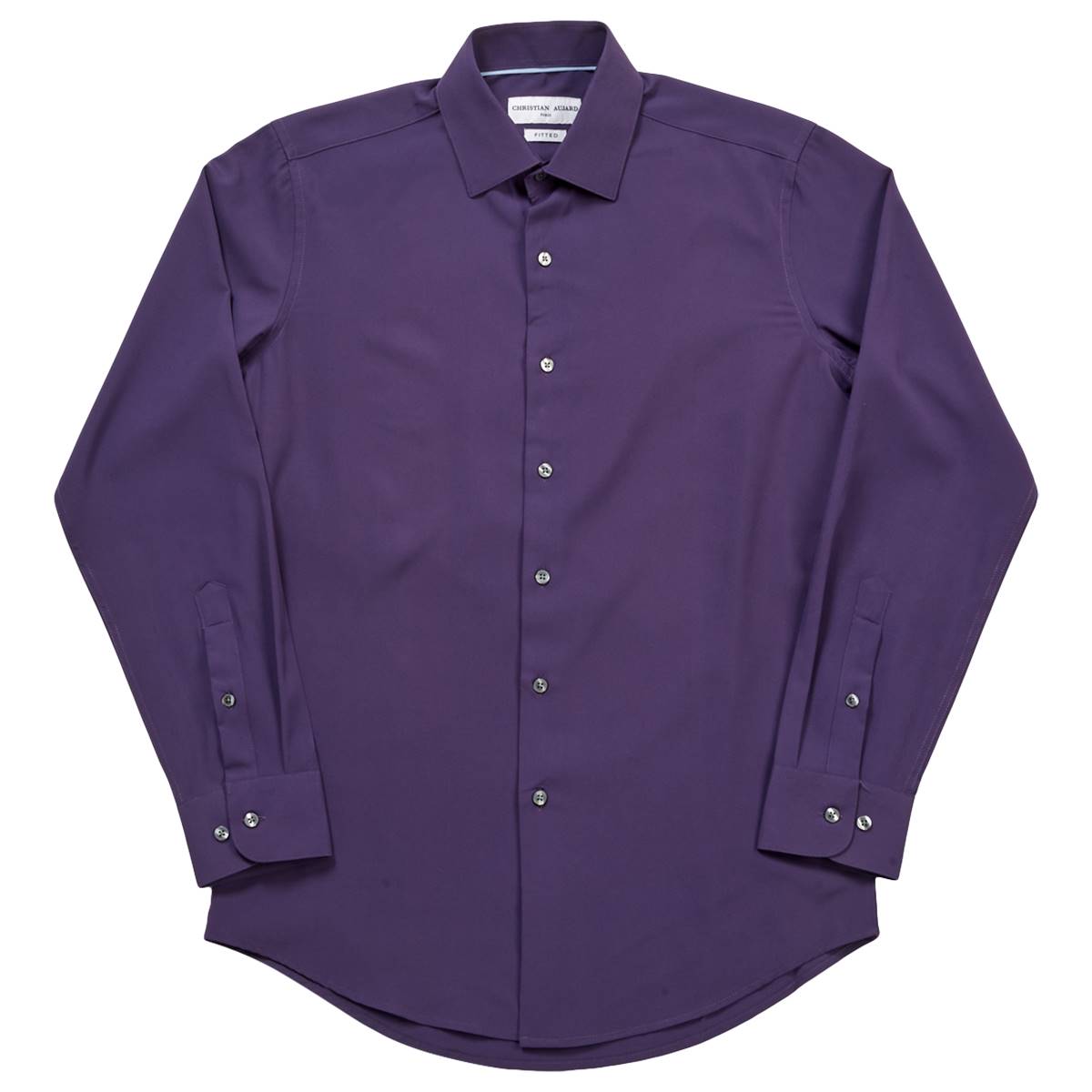 Mens Christian Aujard Fitted Dress Shirt - Purple