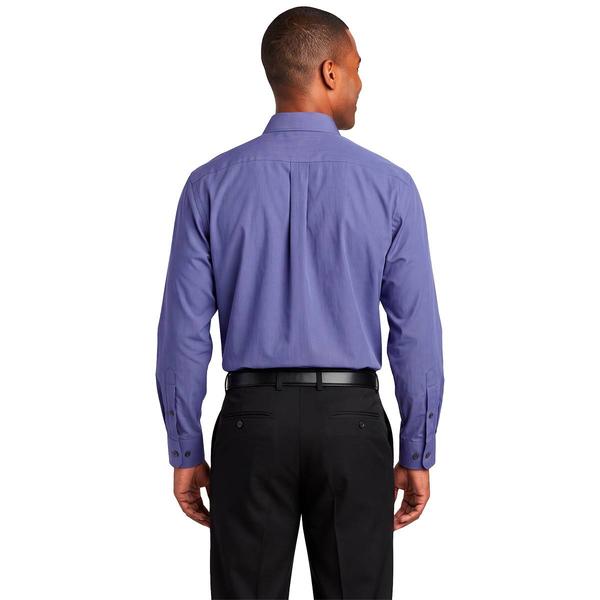 Mens Christian Aujard Regular Fit Stretch Dress Shirt -Steel Blue alternate view