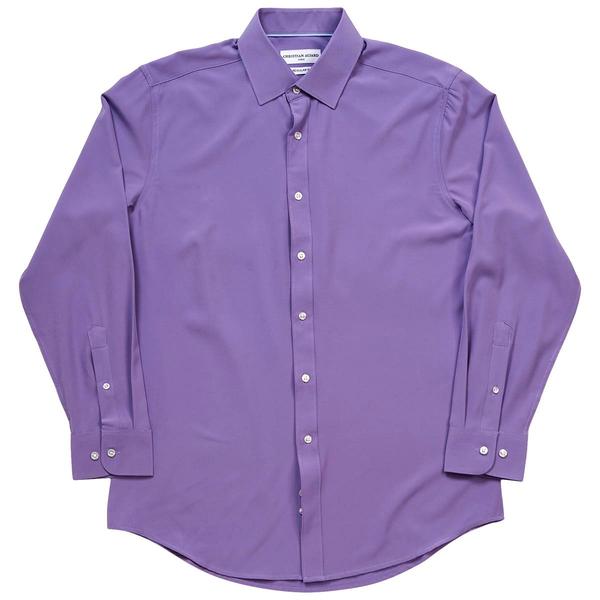 Mens Christian Aujard Regular Fit Dress Shirt - Paisley Purple
