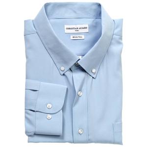 Mens Big & Tall Christian Aujard Dress Shirt - Powder Blue