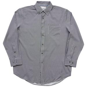 Mens Christian Aujard Checkered Dress Shirt - Black/White
