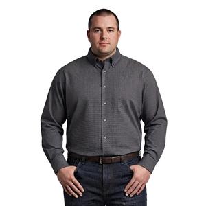 Mens Big & Tall Christian Aujard Dress Shirt - Black Check