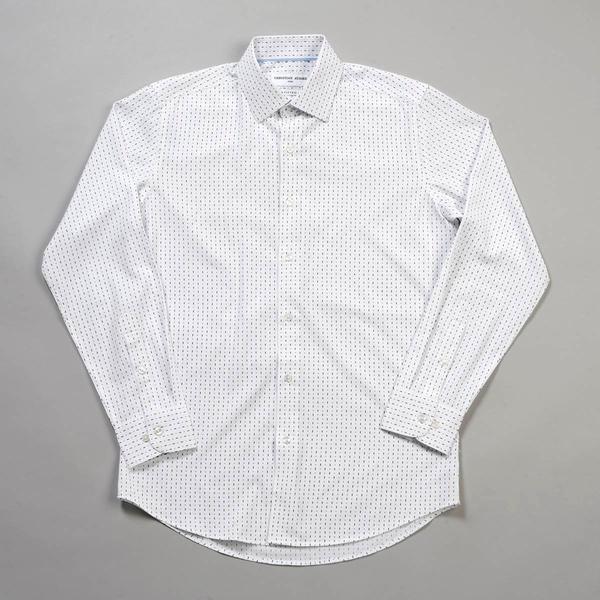 Mens Christian Aujard Fitted Dress Shirt - Black/White