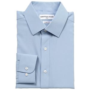 Mens Christian Aujard Slim Fit Stretch Dress Shirt - Powder Blue alternate view