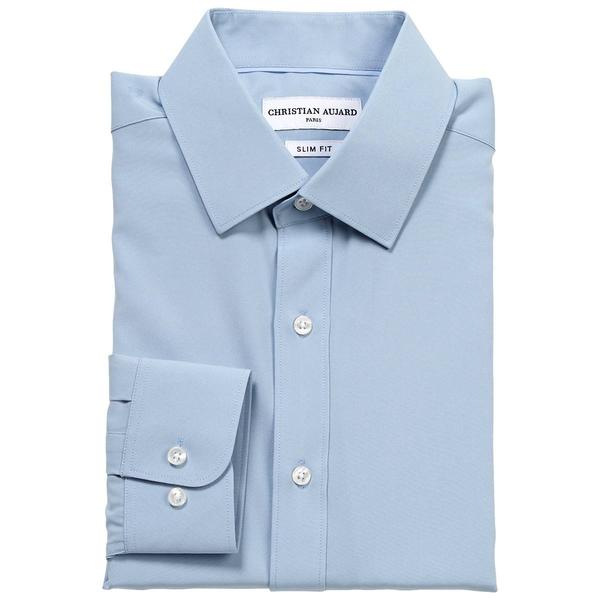 Mens Christian Aujard Slim Fit Stretch Dress Shirt - Powder Blue alternate view