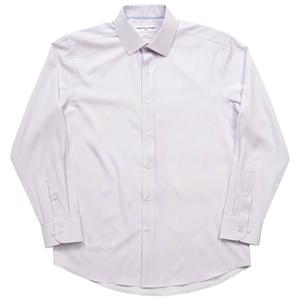 Mens Christian Aujard Slim Fit Checkered Dress Shirt-White/Purple