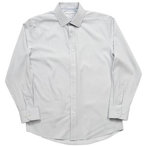 Mens Christian Aujard Slim Fit Geometric Dress Shirt - White