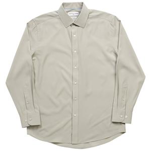 Mens Christian Aujard Slim Fit Solid Dress Shirt - Grey Dawn