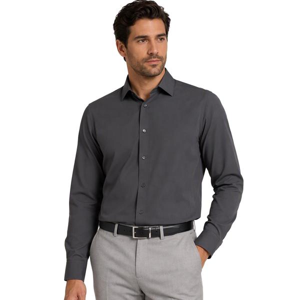 Mens Christian Aujard Slim Fit Stretch Dress Shirt - Castle Rock