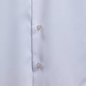 Mens Bill Blass Microfiber Thin Stripe Slim Fit Dress Shirt-White alternate view