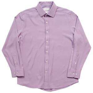 Mens Bill Blass Slim Fit Solid Long Sleeve Dress Shirt - Violet