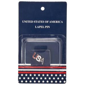 Mens American Heritage USA Letters Lapel Pin