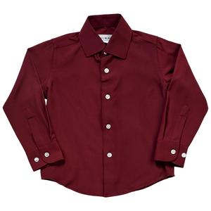 Boys (4-7) Bill Blass Long Sleeve Dress Shirt - Wine