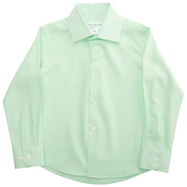 Boys (4-7) Bill Blass Solid Dress Shirt - Patina Green