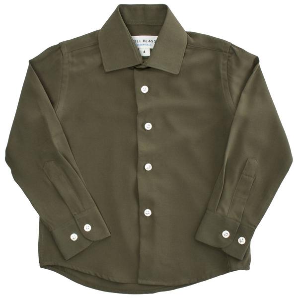 Boys (4-7) Bill Blass Dress Shirt - Dark Olive