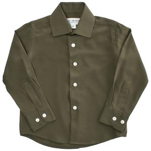 Boys (4-7) Bill Blass Dress Shirt - Dark Olive