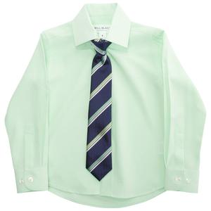 Boys (4-7) Bill Blass Dress Shirt with Tie - Patina Green
