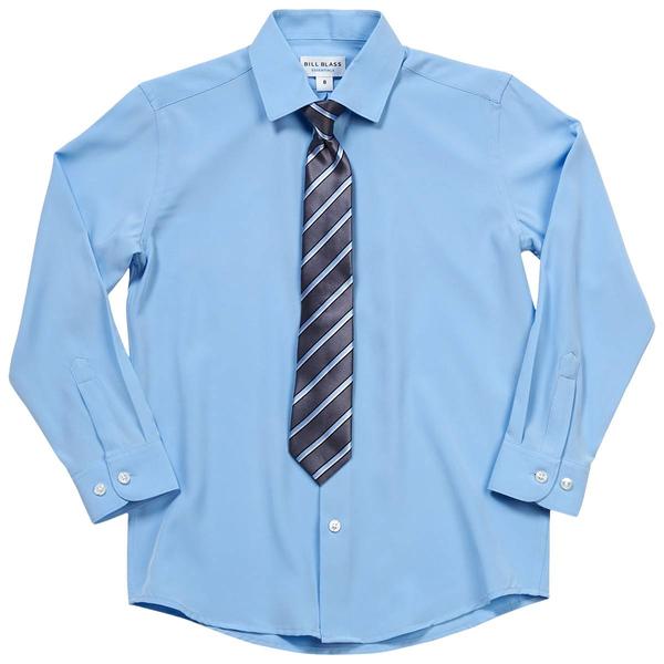 Boys (4-7) Bill Blass Dress Shirt & Tie - Placid Blue alternate view