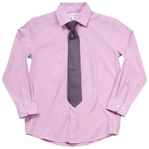 Boys (8-20) Bill Blass Dress Shirt & Tie - Orchid Bloom