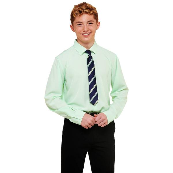 Boys (8-20) Bill Blass Dress Shirt & Tie Set - Patina Green
