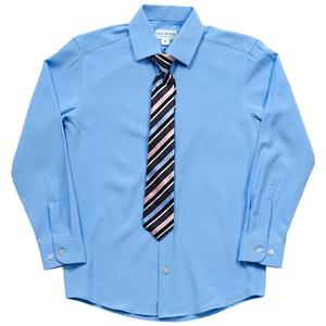 Boys (8-20) Bill Blass Dress Shirt & Tie Set - Della Robbia Blue alternate view