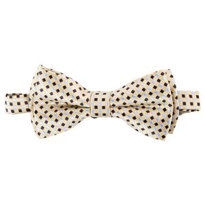 Boys (8-20) Bill Blass Bow Tie - Yellow Checkered
