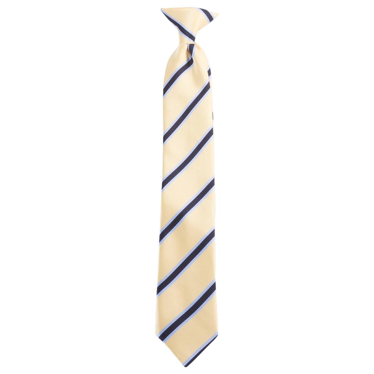 Boys Bill Blass Clip On Tie - Gold