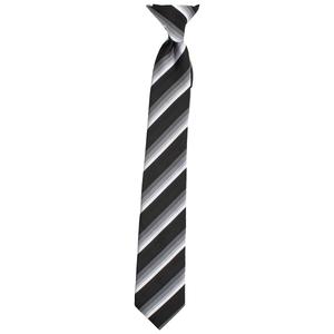 Boys (4-7) Bill Blass Clip On Tie - Black White