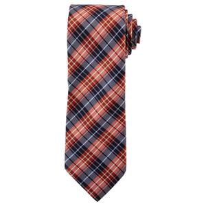 Boys (8-20) Bill Blass Plaid Tie - Orange