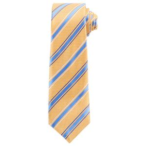 Boys (8-20) Bill Blass Tie - Gold Stripe