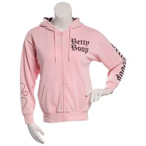 Juniors C-Life Betty Boop Large Back Screen Zip Hoodie alternate view