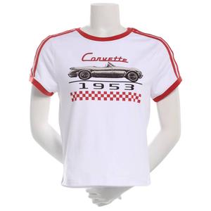Juniors Plus C-Life 1953 Corvette Ringer Baby Tee