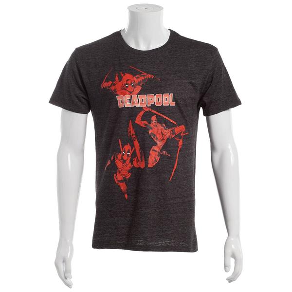 Young Mens Marvel Deadpool Short Sleeve Graphic Tee alternate view