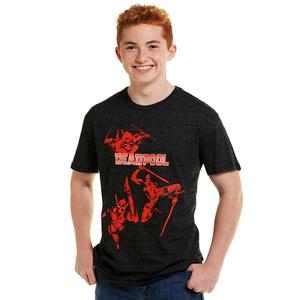 Young Mens Marvel Deadpool Short Sleeve Graphic Tee