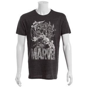 Young Mens Marvel Group Short Sleeve Graphic Tee