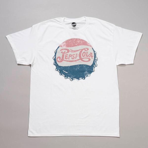 Young Mens Pepsi Cola Short Sleeve Graphic Tee - White alternate view