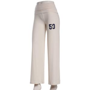 Juniors Peanuts(tm) 50 Fold Over Waist Yum Wide Leg Pants alternate view